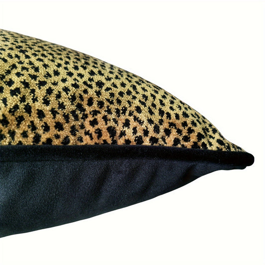 Vintage Style Leopard Print Cushion Cover