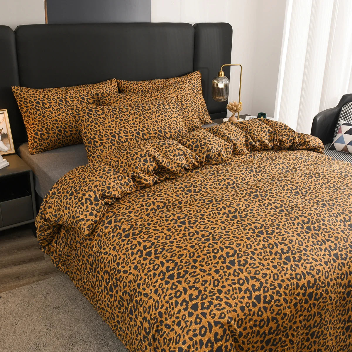 Leopard Print Duvet Cover Set
