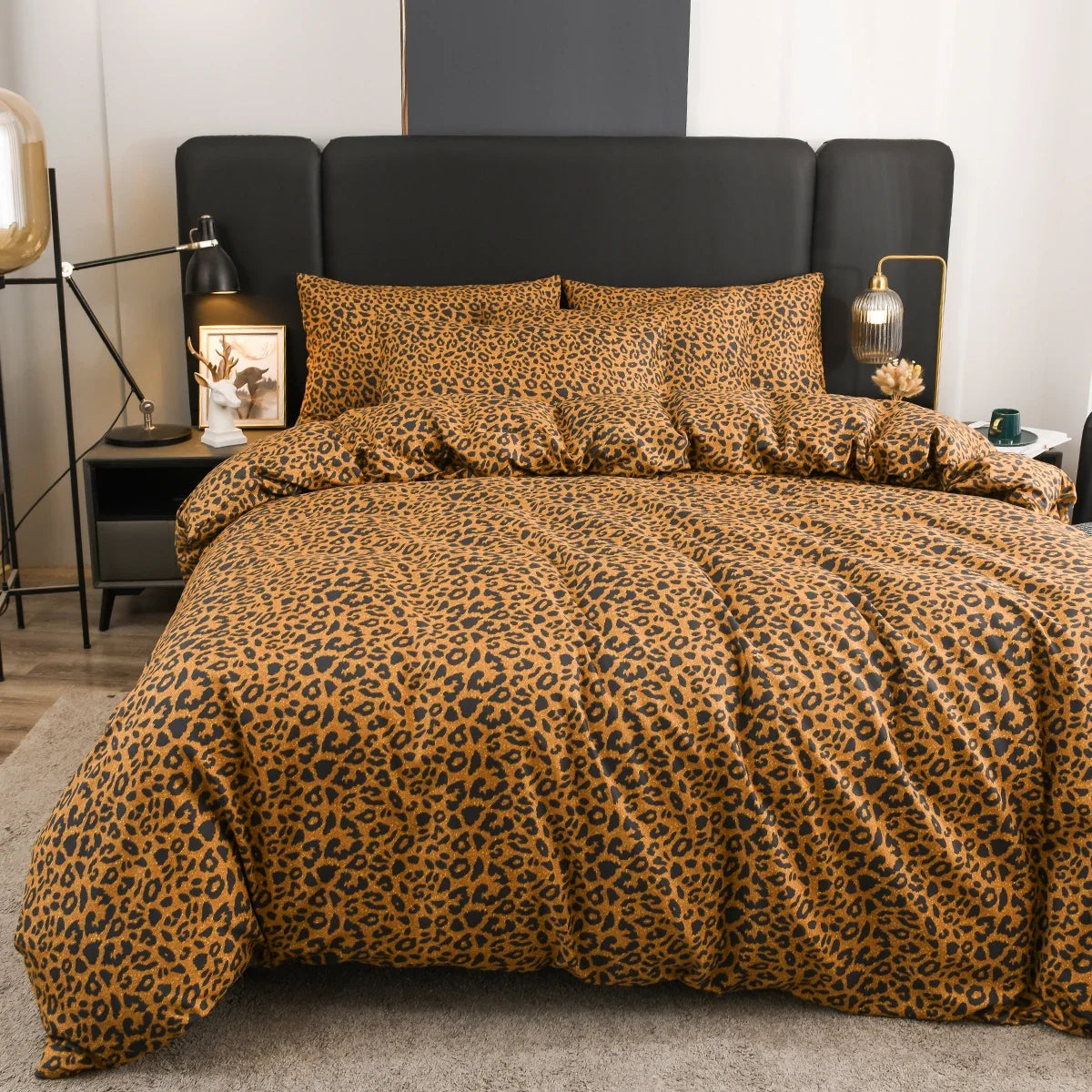 Leopard Print Duvet Cover Set