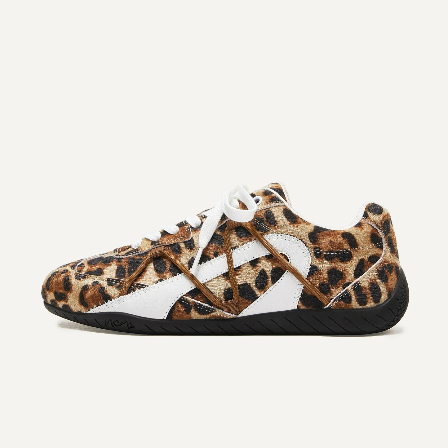 Retro Leopard Print Street Trainers