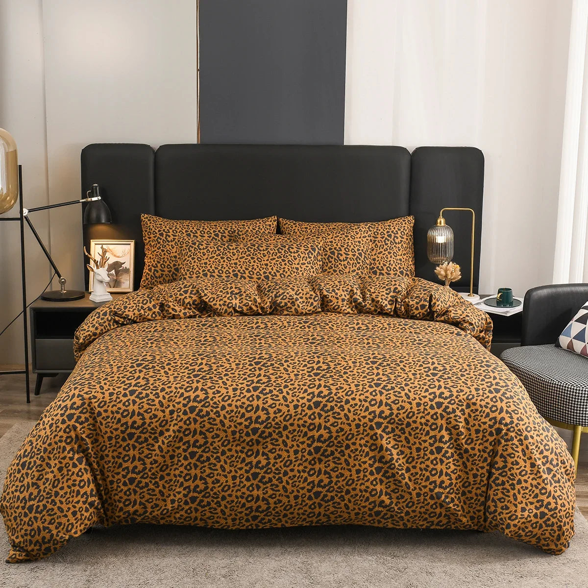 Leopard Print Duvet Cover Set