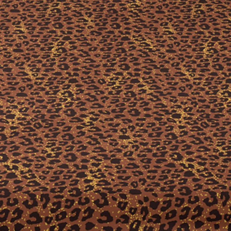Leopard Print Matte Fitted Sheet