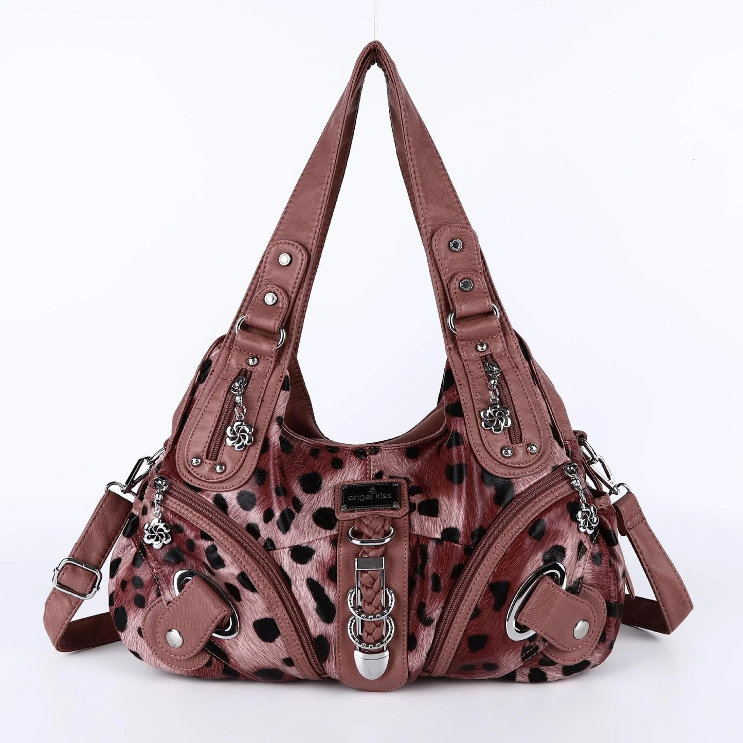 Leopard Print Women’s Y2K Dumpling-Style Shoulder Bag