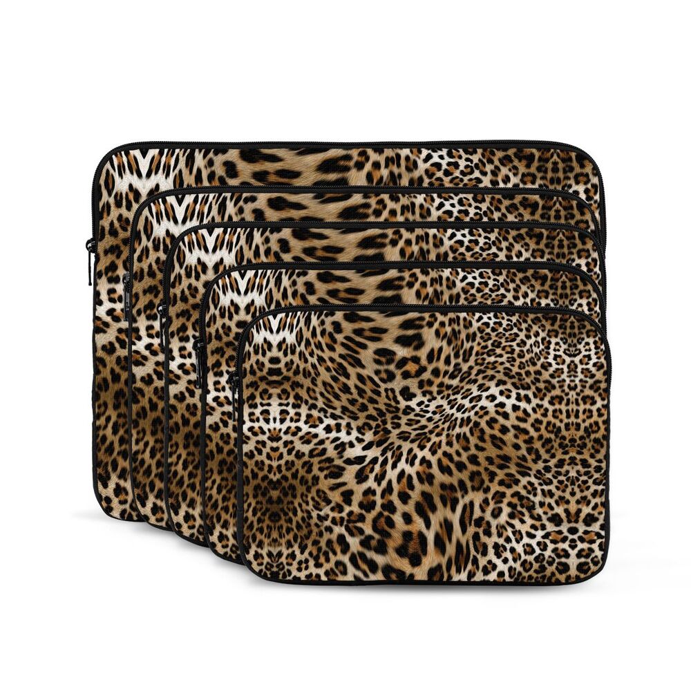 Leopard Print Laptop Sleeve (12–17 Inch)
