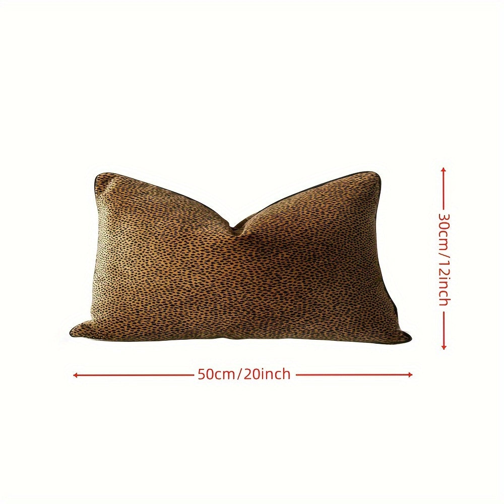 Vintage Style Leopard Print Cushion Cover