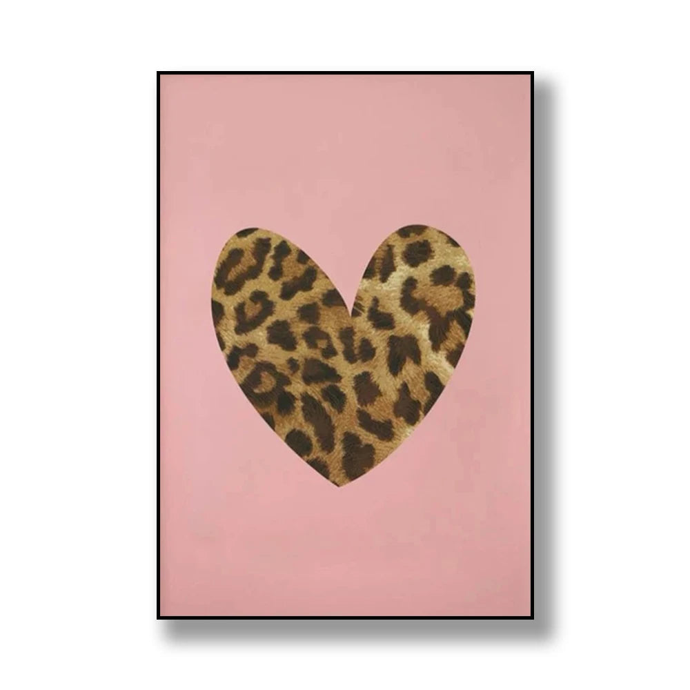 Leopard Print Poster Abstract Wall Art - Poster Only