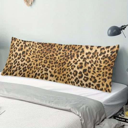 Leopard Print Long Rectangular Cushion Cover