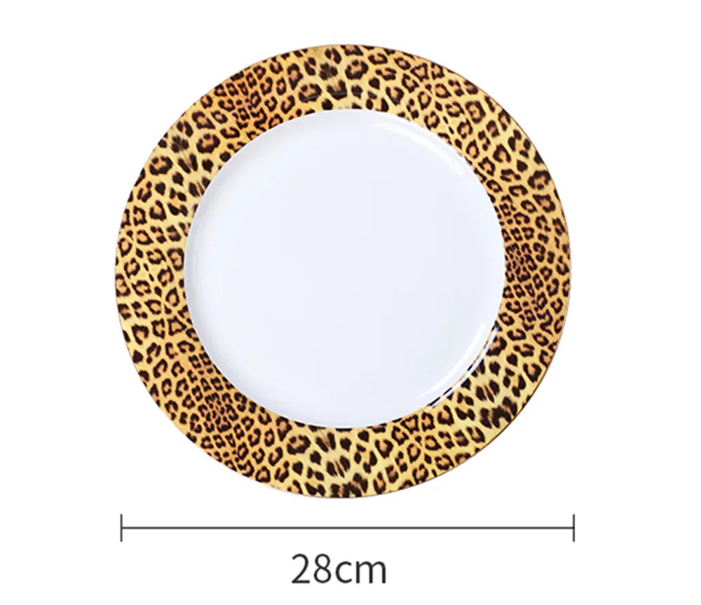 Premium Leopard Print Bone China Tea Set Items