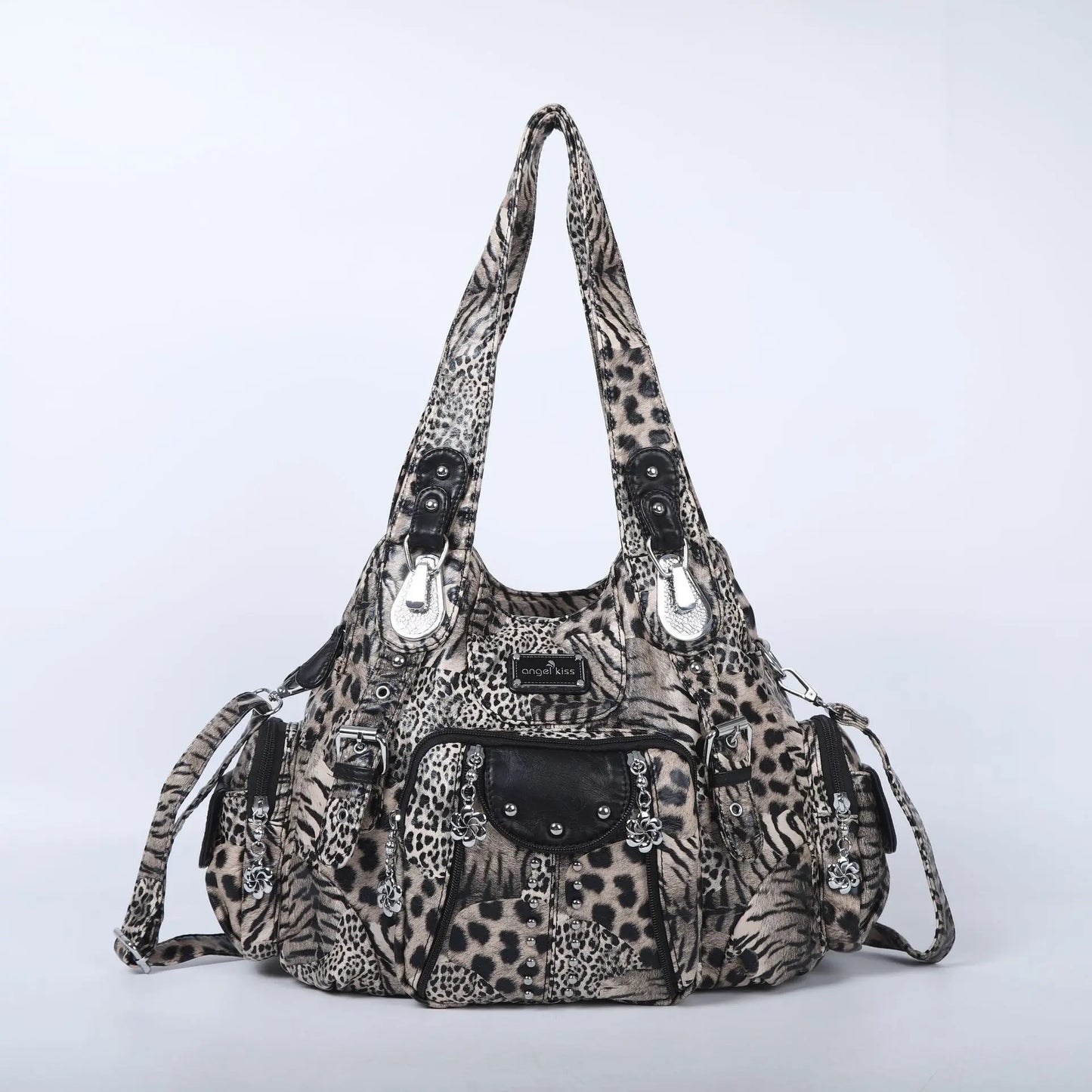 Leopard PU Oversized Shoulder Bag