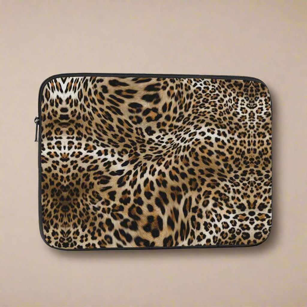 Leopard Print Laptop Sleeve (12–17 Inch)