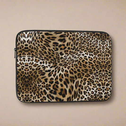 Leopard Print Laptop Sleeve (12–17 Inch)