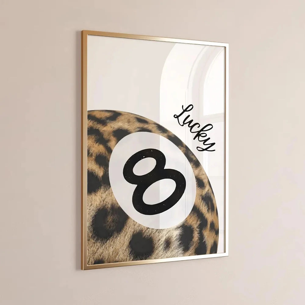 Leopard Print Poster Abstract Wall Art - Poster Only