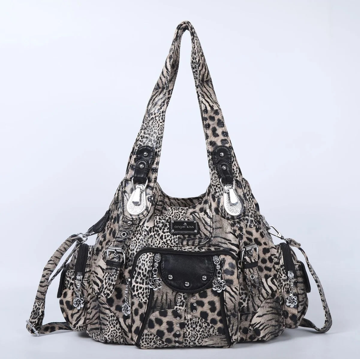 Leopard PU Oversized Shoulder Bag