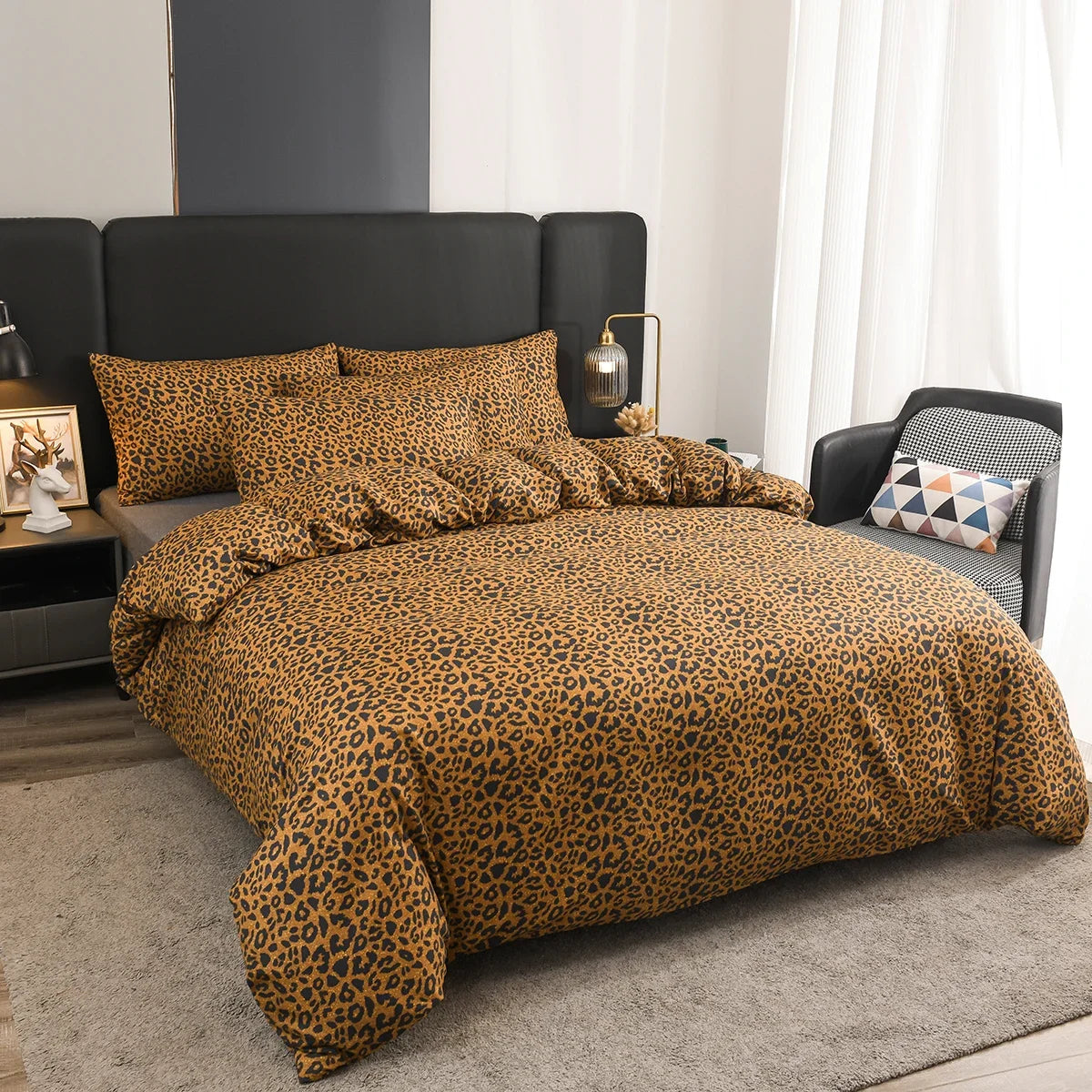Leopard Print Duvet Cover Set