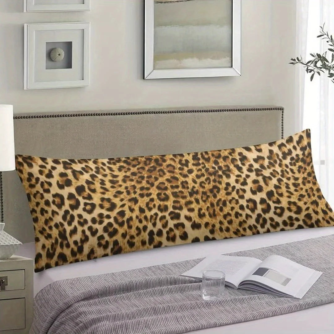 Leopard Print Long Rectangular Cushion Cover