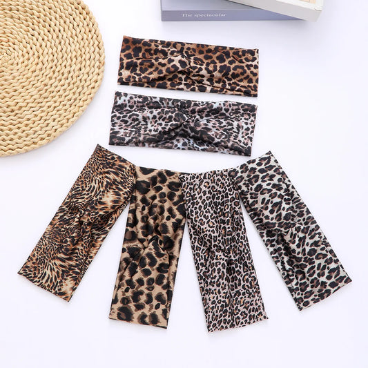 Leopard Print Sports Headbands