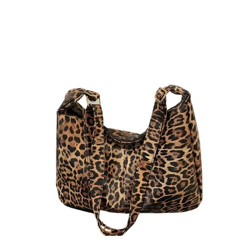 Leopard Print PU Crossbody Bag
