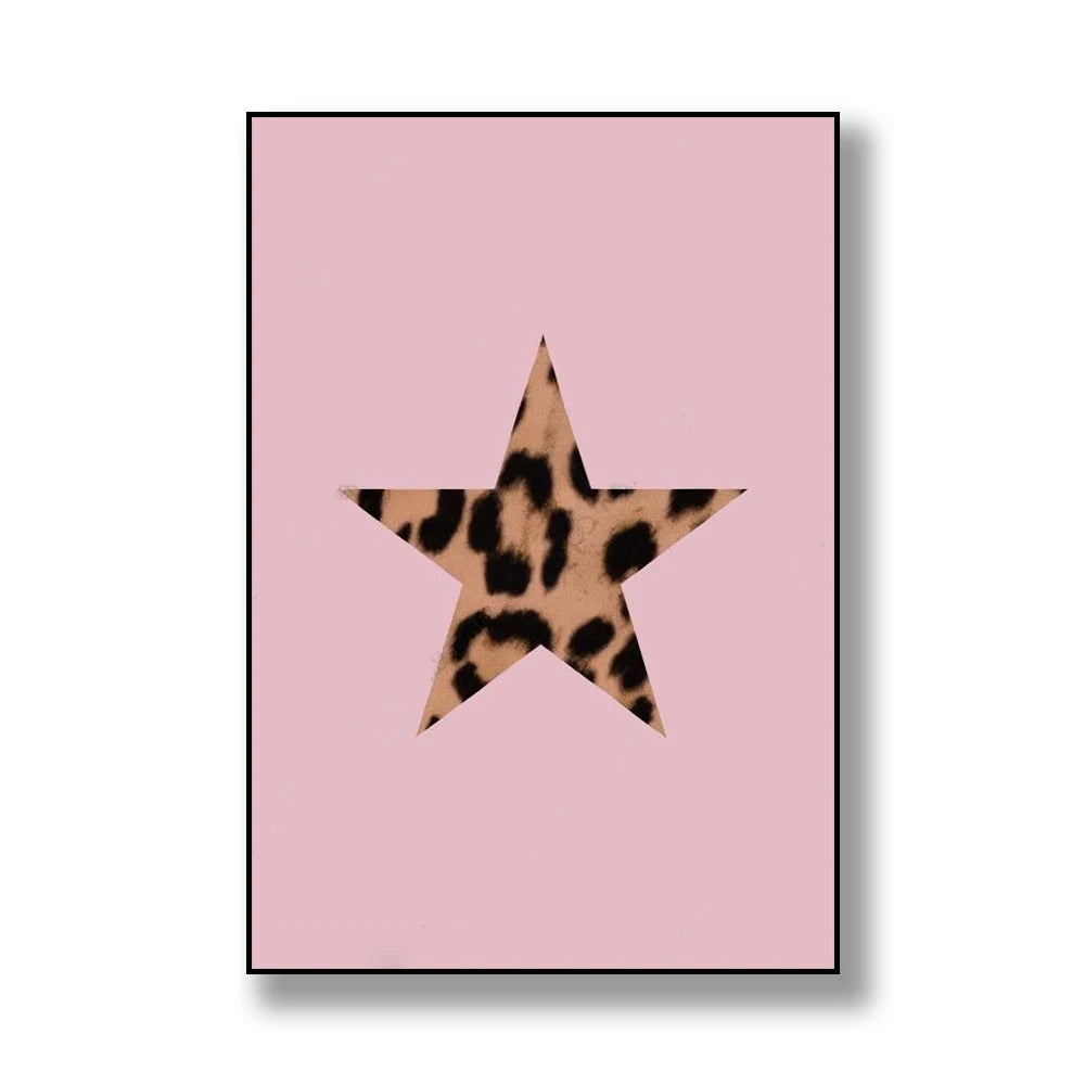 Leopard Print Poster Abstract Wall Art - Poster Only