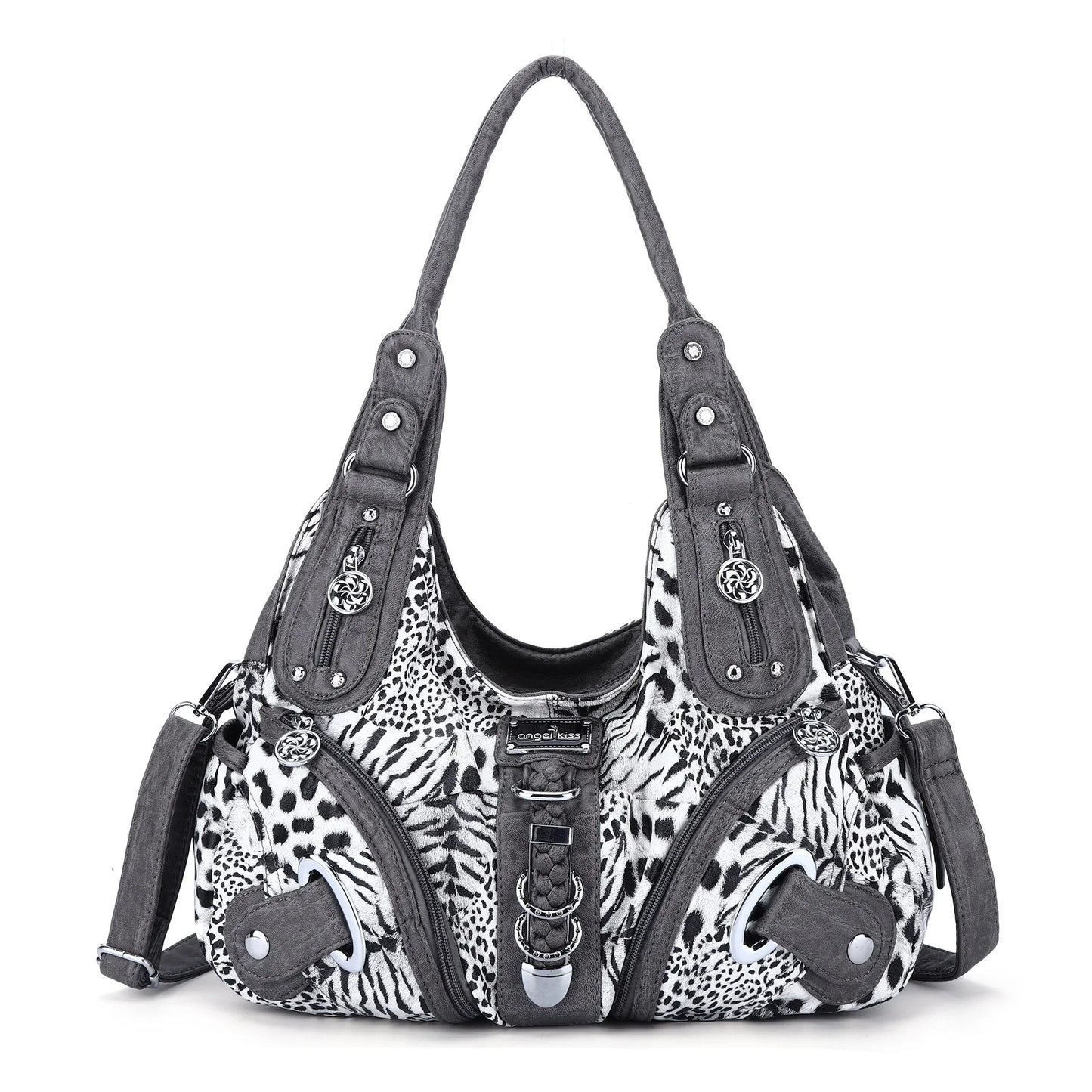Leopard Print Women’s Y2K Dumpling-Style Shoulder Bag