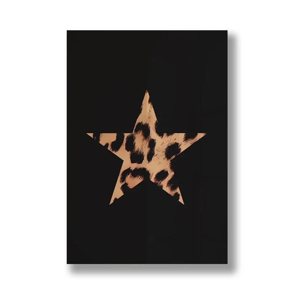 Leopard Print Poster Abstract Wall Art - Poster Only