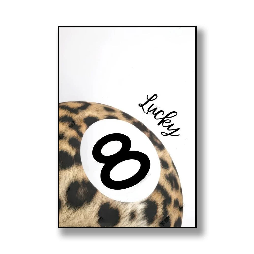 Leopard Print Poster Abstract Wall Art - Poster Only
