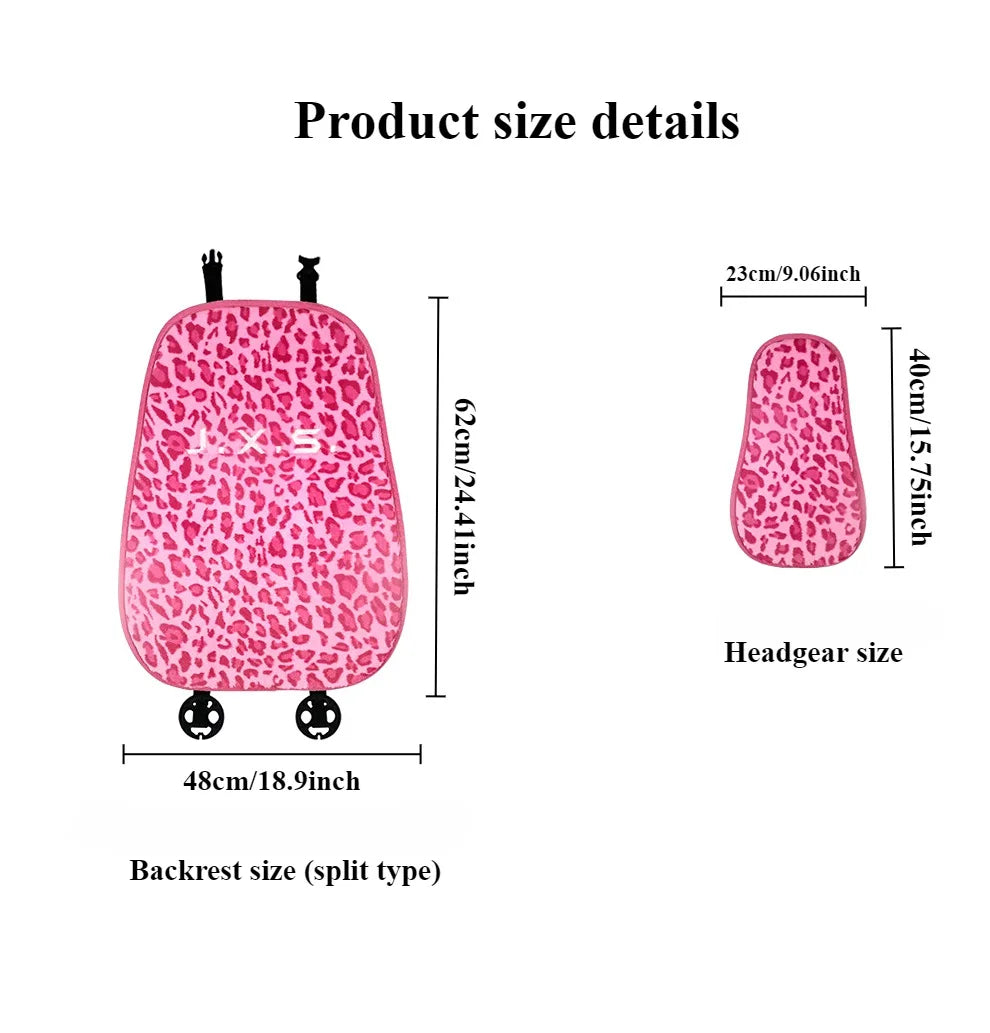 Leopard Print Plush Car Seat Covers