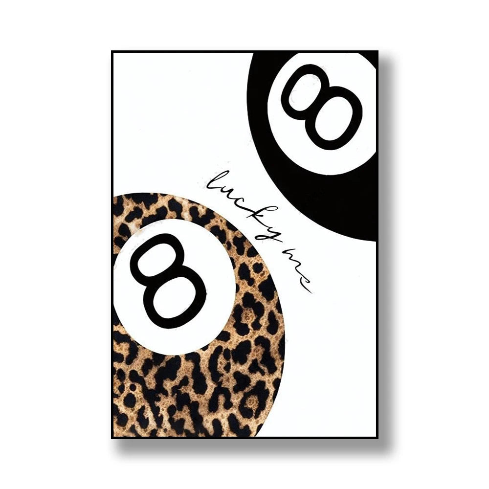 Leopard Print Poster Abstract Wall Art - Poster Only