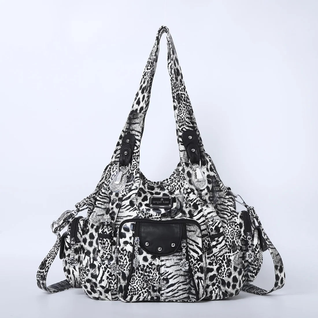 Leopard PU Oversized Shoulder Bag