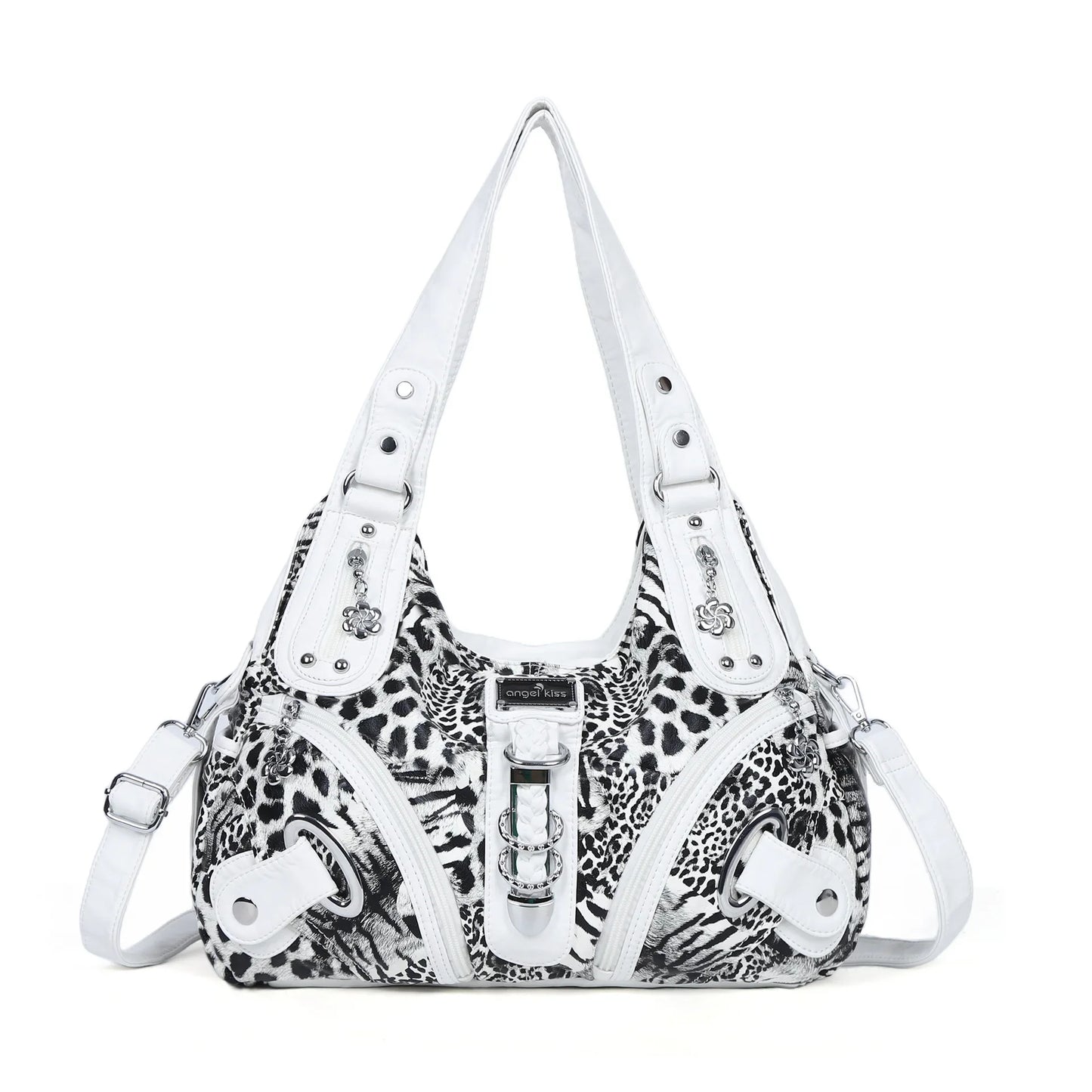 Leopard Print Women’s Y2K Dumpling-Style Shoulder Bag
