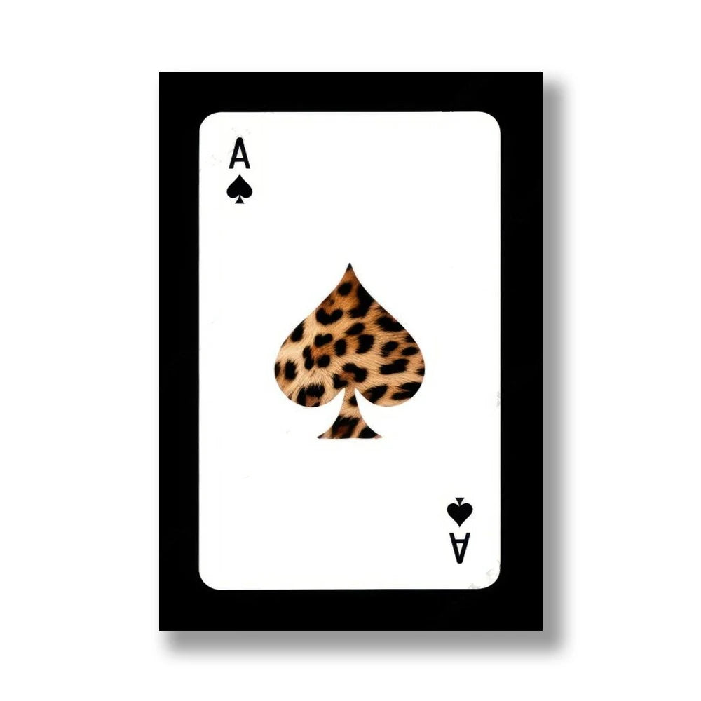 Leopard Print Poster Abstract Wall Art - Poster Only