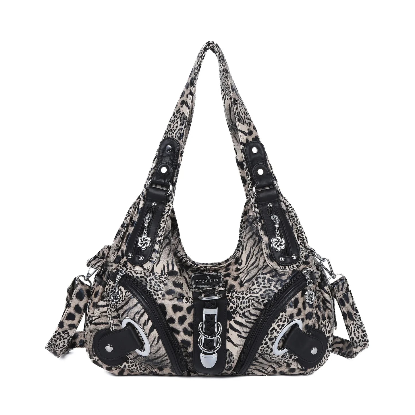 Leopard Print Women’s Y2K Dumpling-Style Shoulder Bag