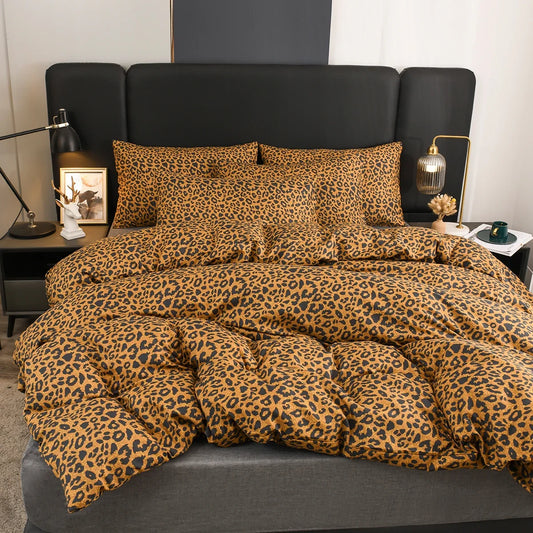 Leopard Print Duvet Cover Set