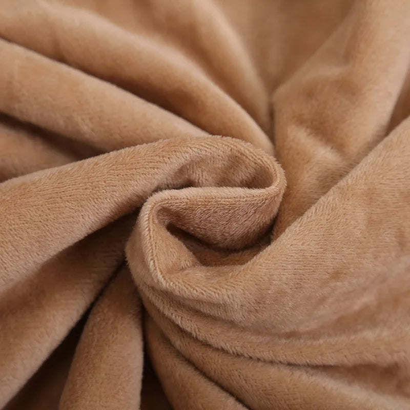 Leopard Print Double-Layer,Soft, Warm & Breathable Plush Throw