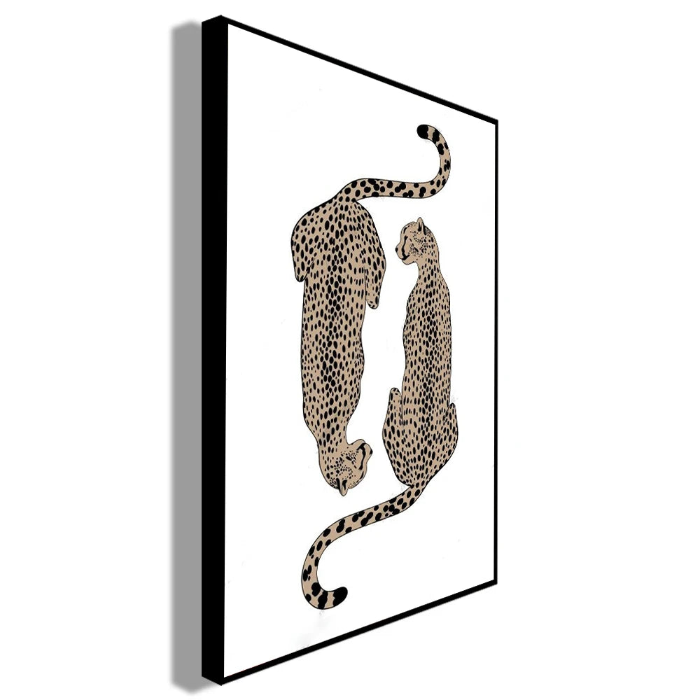 Leopard Print Poster Abstract Wall Art - Poster Only