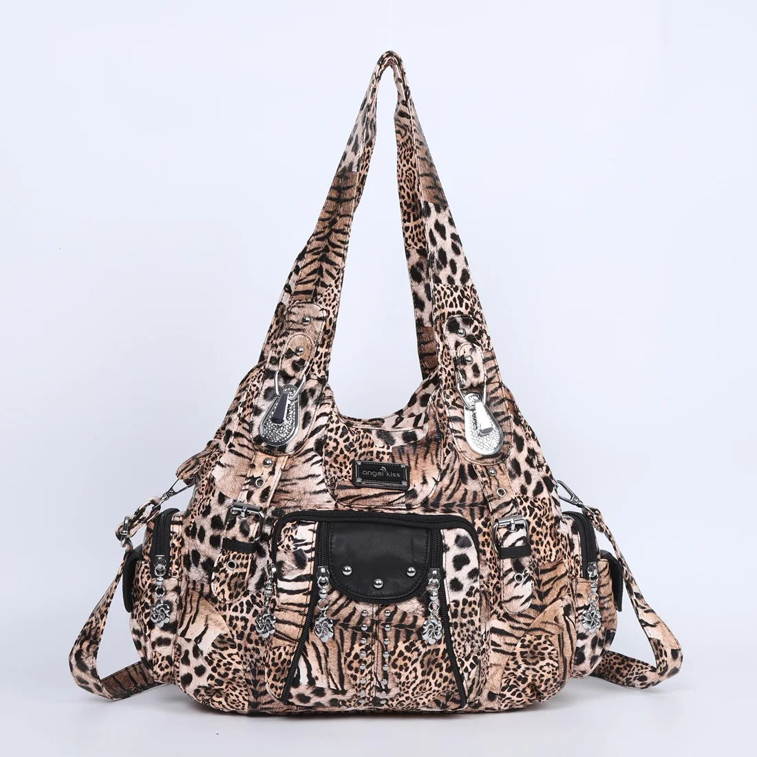 Leopard PU Oversized Shoulder Bag
