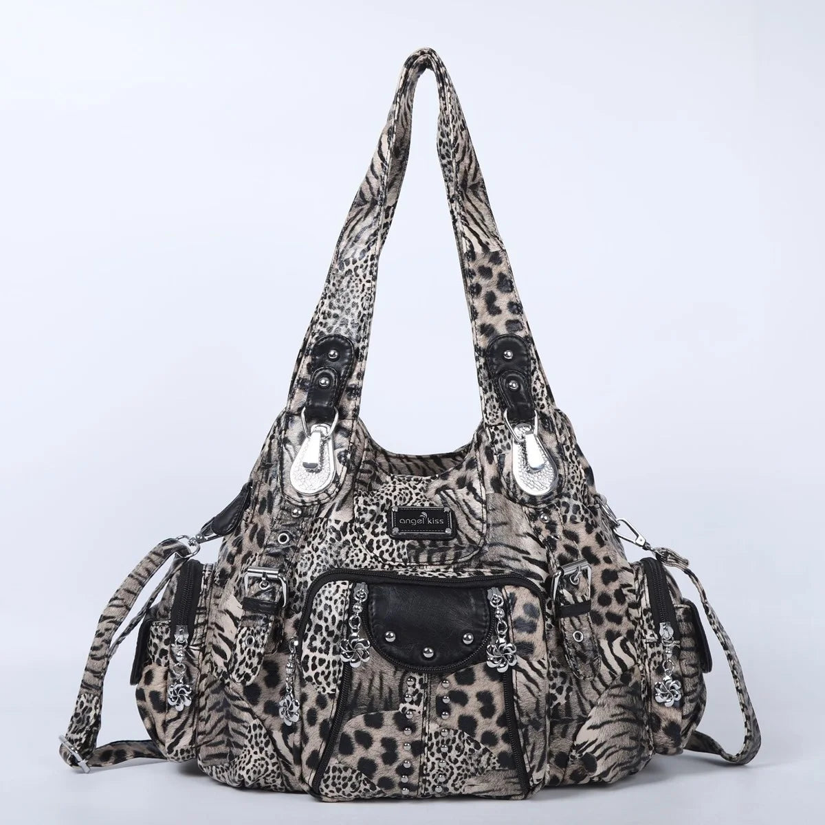 Leopard PU Oversized Shoulder Bag